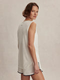 Nolan Seamless Longline Tank - White