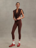 FreeSoft Piped 7/8 Legging - Brown Stone