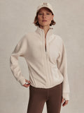 Tayah Zip-Through Sweat - Silver Grey