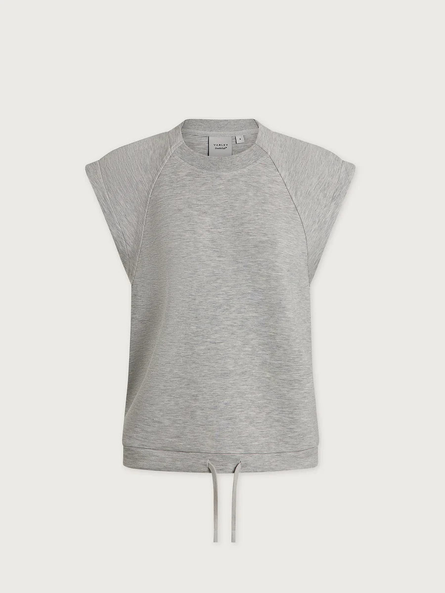Salome Raglan Tee - Light Grey Marl