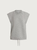 Salome Raglan Tee - Light Grey Marl
