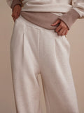 The Extra Wide Leg Pant - Ivory Marl