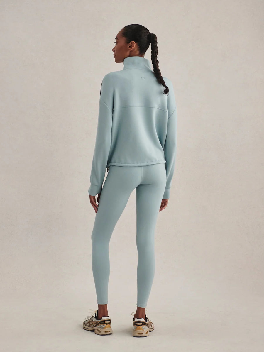 Sian Piped Half-Zip Sweat - Tourmaline