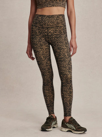 FreeSoft High Rise Legging - Prairie Sand Cheetah