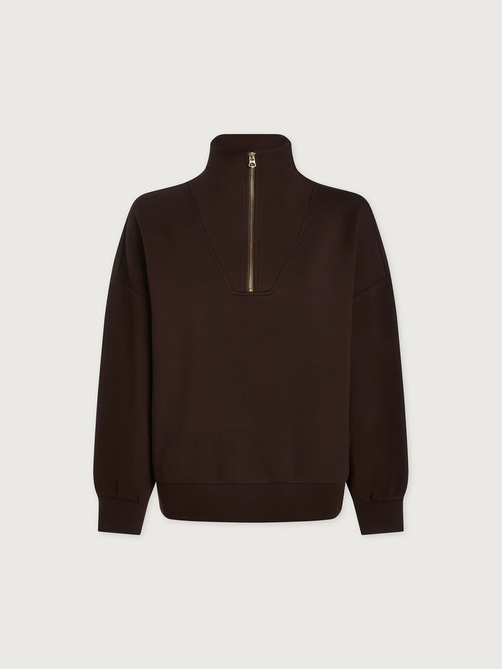 Hawley Half-Zip Sweat - Coffee Bean