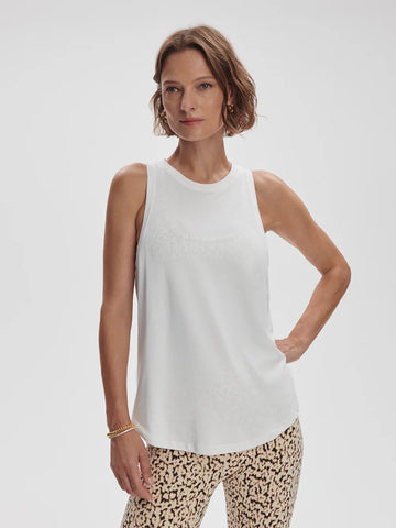 Dacey Longline Tank - White