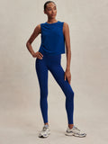 Nate Seamless Cropped Tank - Solidate Blue