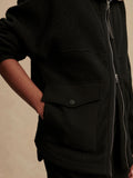 Eleanor Patch Pocket Fleece - Black