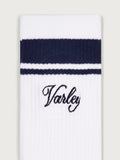 Lamar Club Stripe Sock - White/Blue Nights