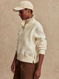 Roselle Half Zip Fleece - Egret