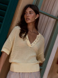 Callie Knit Top - Anise Flower