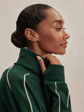 Ariana High-Neck Sweat - Pine Grove/Cement