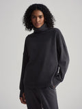 Rainer Roll Neck Jumper - Black Marl