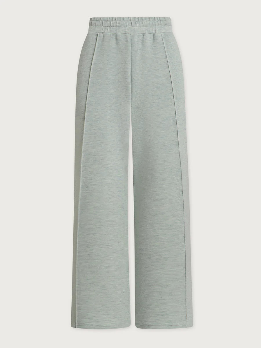 The Wide Leg Pant - Mint Green Marl