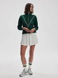 Calva Half-Zip Knit - Forest