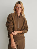 Mumford Half-Zip Fleece - Teak Olive
