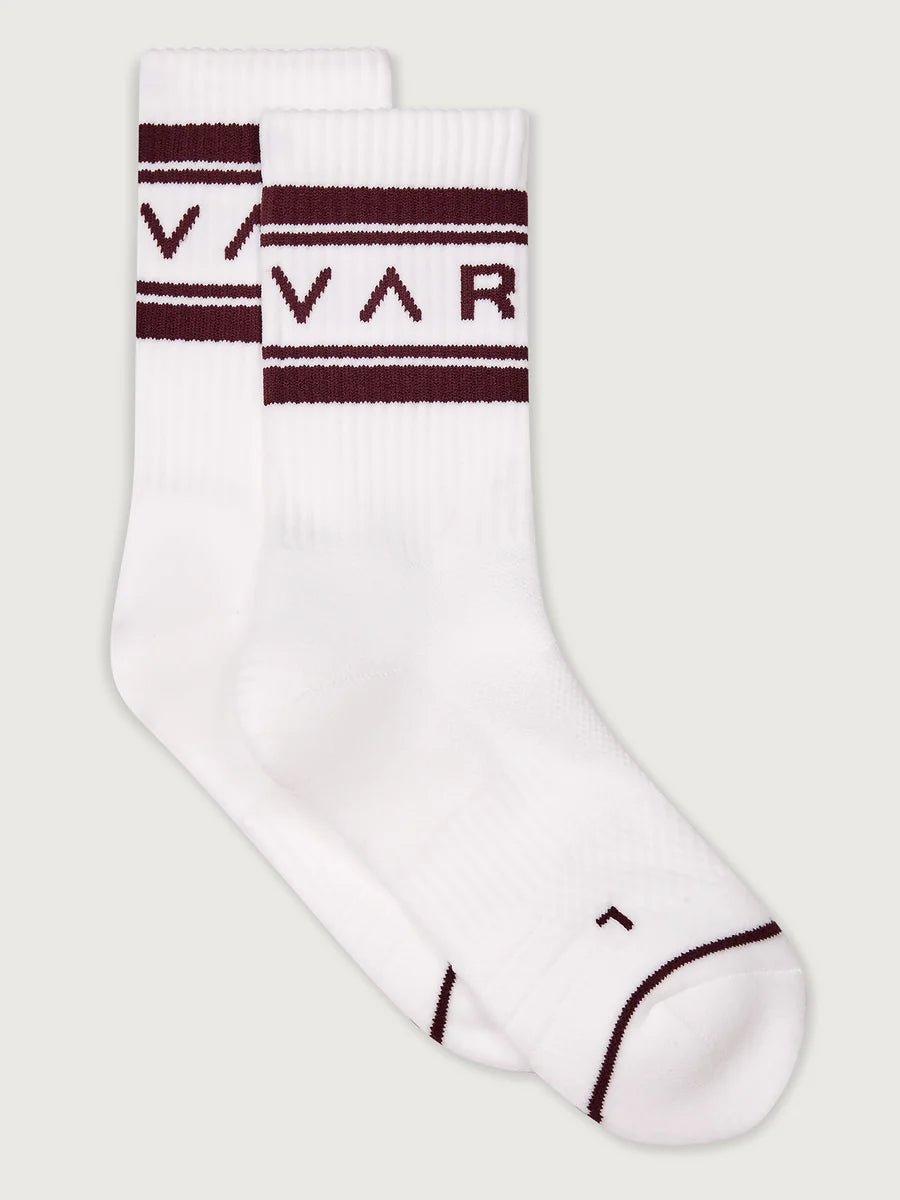 Astley Active Sock - White/Port