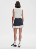 Chase Mid Rise Skort - Blue Nights/White