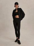 Tayah Zip-Through Sweat - Black