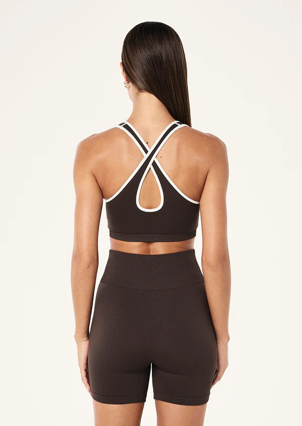 Adaptation Seamless Sports Bra - Coffee/Whisper White