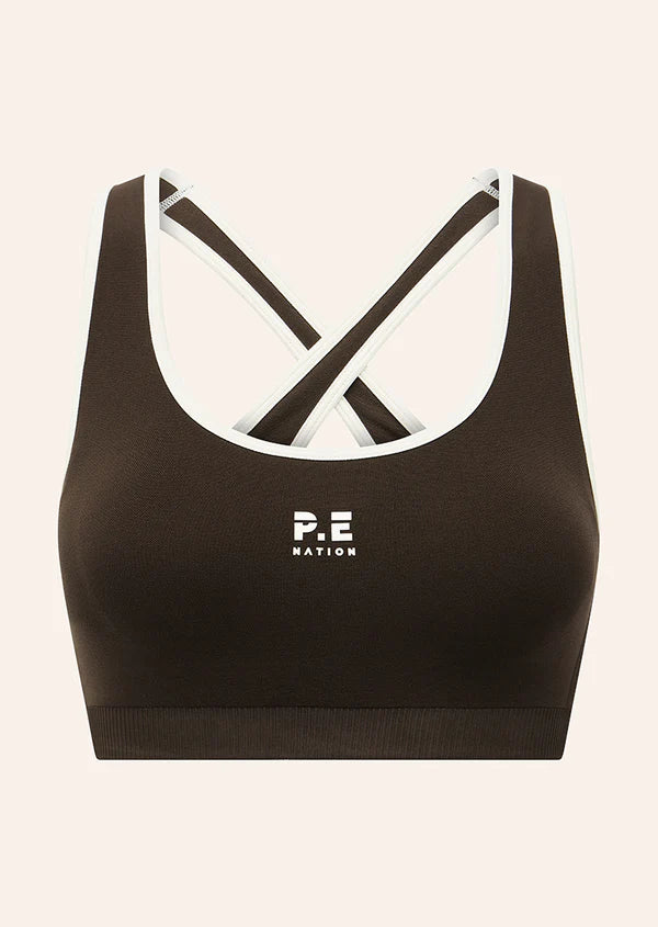 Adaptation Seamless Sports Bra - Coffee/Whisper White