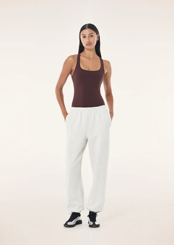Adventure Cuffed Trackpant - Snow Marle