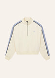 Align Zip Neck Sweat - Whisper White