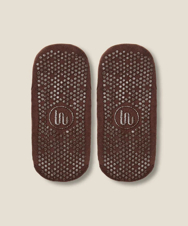 Ballet Grip Socks - Espresso