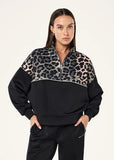 Boundless Zip Neck - Leopard