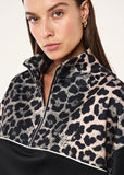 Boundless Zip Neck - Leopard