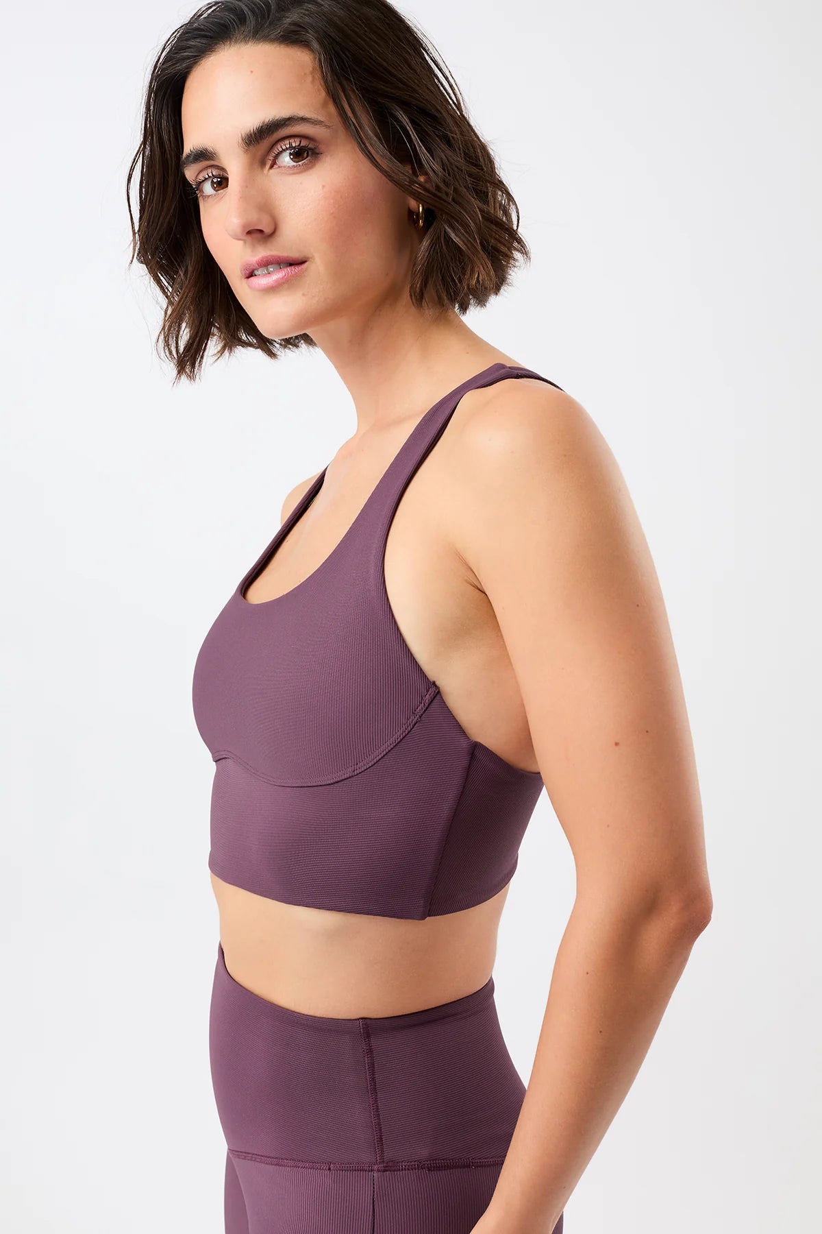 Racer Bra - Burgundy