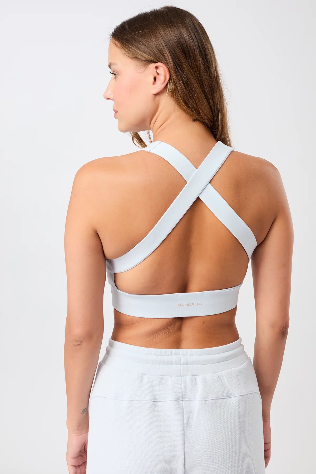 French Neck Bra - Baby Blue
