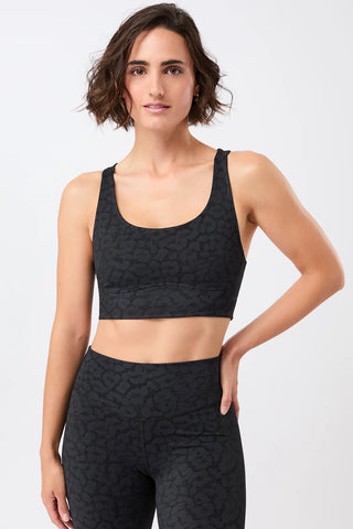 Sports Bra Printed - Leo Black