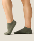 Classic Low Rise Grip Socks - Khaki
