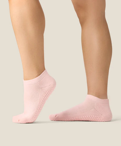 Classic Low Rise Grip Socks - Sweet Pink