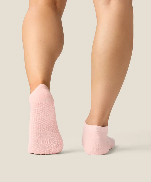 Classic Low Rise Grip Socks - Sweet Pink