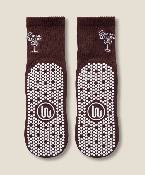 Crew Grip Socks - Espresso Martini