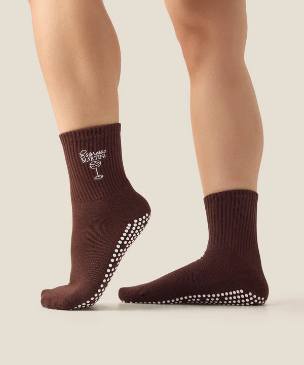 Crew Grip Socks - Espresso Martini