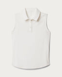 Course to Court Sleeveless Polo - Snow White