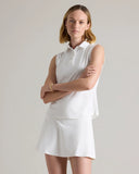 Course to Court Sleeveless Polo - Snow White