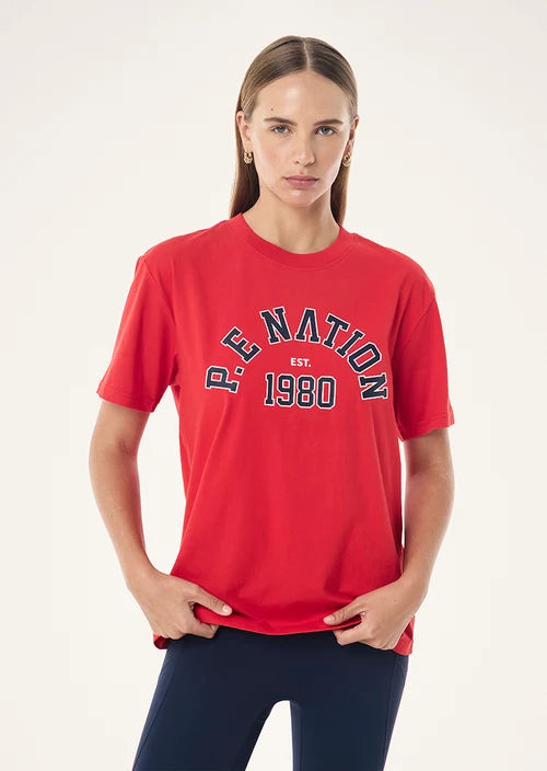 Established Tee - College Red