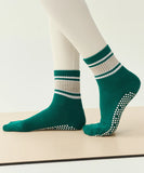 Crew Grip Socks - Emerald Oat Stripe