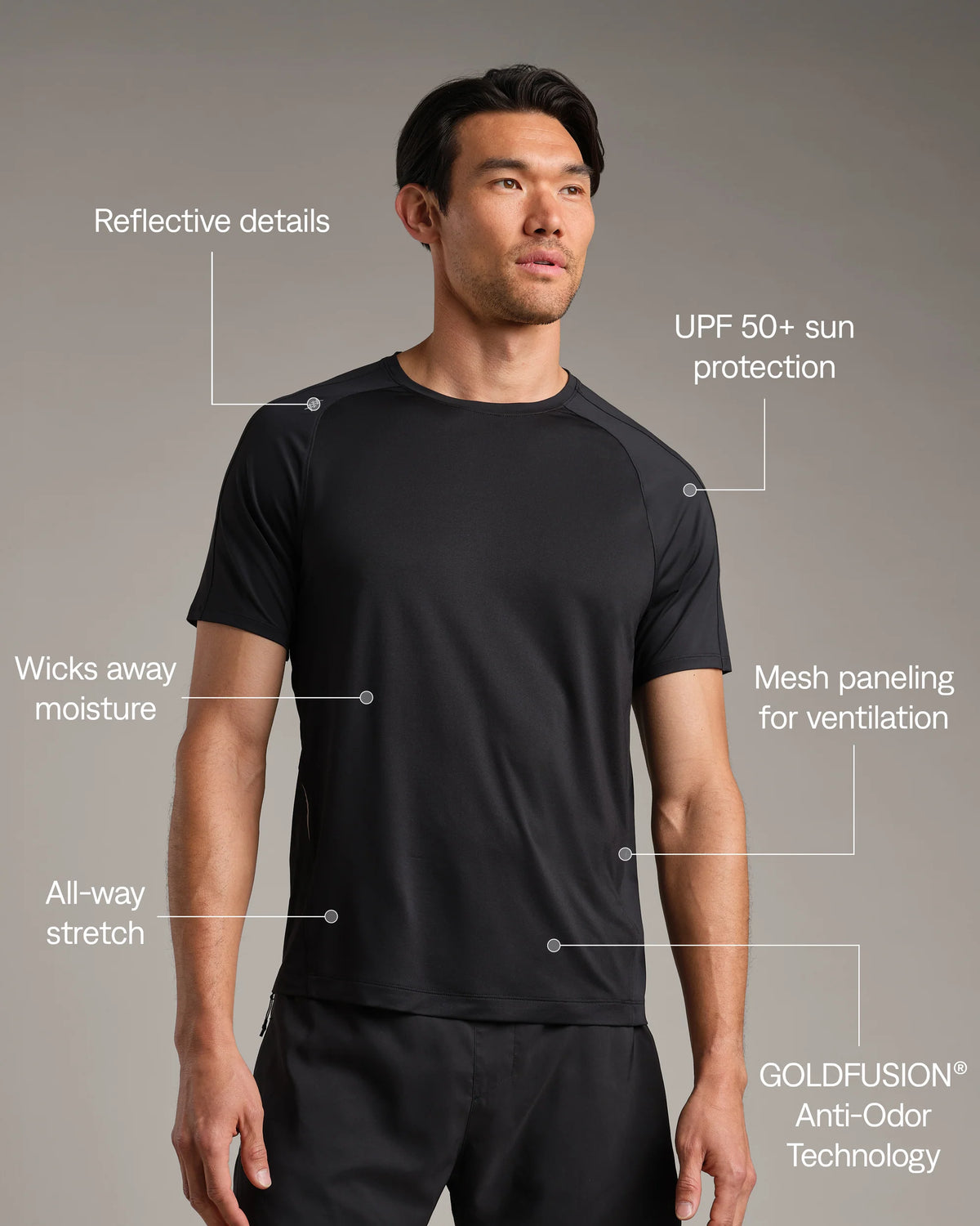 Extra Mile Air Tee - Black