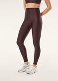 Fairmont Full Length Legging - Dark Plum Shine