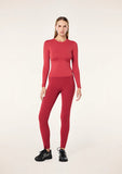 Foundation Long Sleeve Top - Cherry