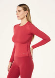 Foundation Long Sleeve Top - Cherry