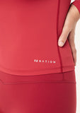 Foundation Long Sleeve Top - Cherry