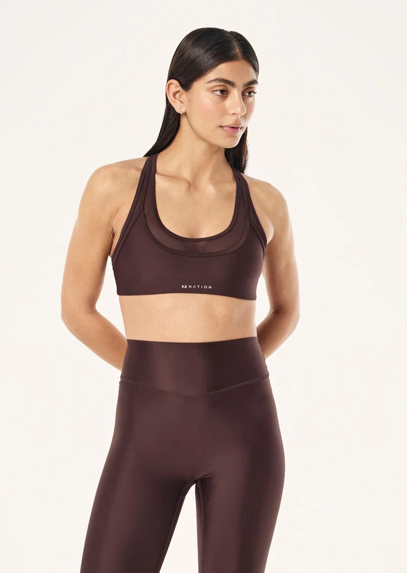 Fusion Sports Bra - Dark Plum