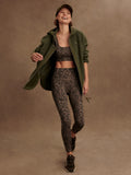 FreeSoft High Rise Legging - Brown Contrast Cheetah