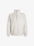 Hawley Half Zip Sweat - Ivory Marl